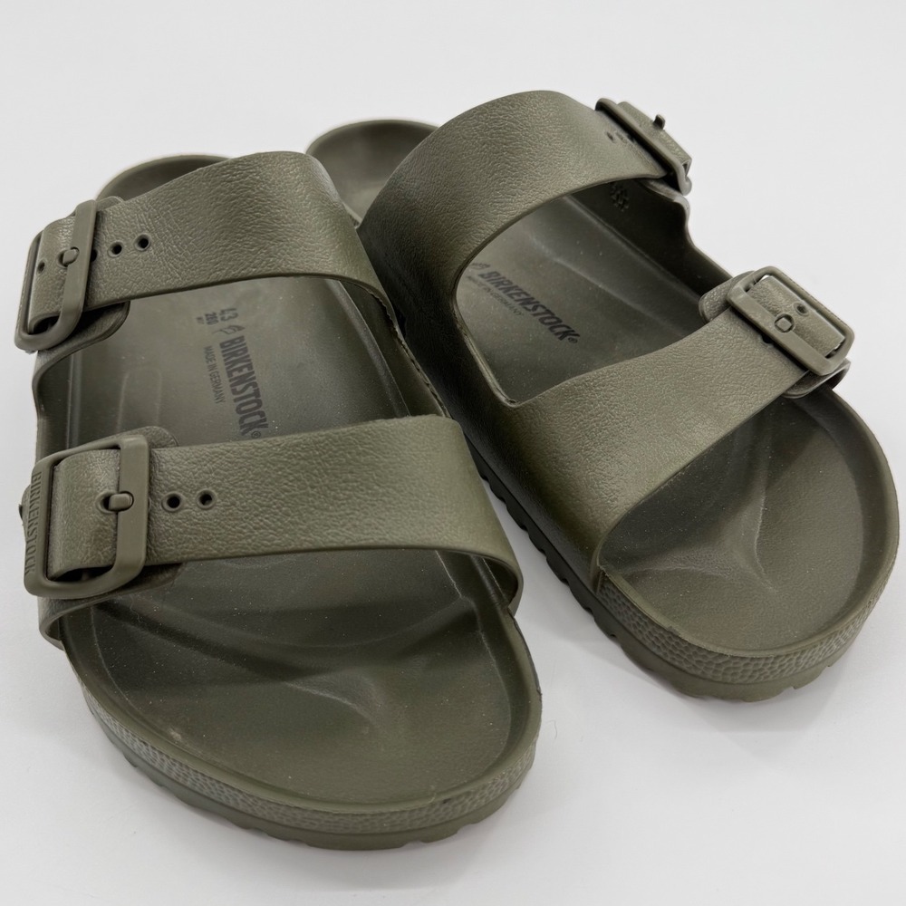 Birkenstock Arizona EVA Sandals Women 12 Olive Green Waterproof Slides Outdoor